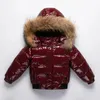 Winter Kinderen Meisjes Donsjack Echt Bont Waterdicht Glanzend Dikker Warme Jongen Bovenkleding Jas 1-8 Jaar Kids parka Outfits 231228