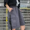 Pantaloncini da donna Gotico Nero Cargo Donna Estate Streetwear Coppia Gamba larga Donna Harajuku Grandi tasche Pantaloni al ginocchio 4XL