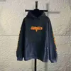 New Products Are on the Market to Make Old Washed Sweaters Men's Hoodies Sweatshirts High Version Worn and Cracked Printed