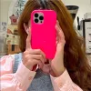 Funda de teléfono arrugada fluorescente 3D para iPhone 15 14 Pro Max 13 12 Pro 11 bonita funda trasera de silicona suave TPU