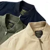 Jaquetas masculinas 2024 primavera homens bombardeiro casual acolchoado à prova de vento varsity outwear casacos exército jaqueta de vôo verde