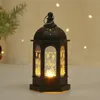 Table Lamps LED Wind Lights Ramadan Lantern Lamp Hanging For Event Decor Golden Lanterns Decorative Wall