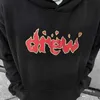 Er zijn nieuwe producten op de markt om oude gewassen truien te maken Hoodies voor heren Sweatshirts Letter Vlam Amerikaans modemerk Pluche losse trui met capuchon