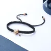 Braccialetti con ciondoli 20 pz/lotto Uomini Intrecciati Urne Ceneri Bracciale Cremazione Memoriale Braccialetto Mini Cuore Urna Gioielli Per Il Supporto Regolabile Ricordo