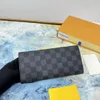 Luxusbeutel Damen Langgebrauch Brandplaid brauner Buchstaben Zippy Wallets Faltbare Mehrkarten-Brieftaschen-Kupplungsbeutel Damen Münzbörsen in Reißverschluss in Taschenbörsen eingebaut