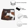 Sous-vêtements personnalisés sous-vêtements en cuir de vachette hommes respirant texture de fourrure animale boxer slips shorts culottes douces pour hommes