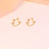 Boucles d'oreilles créoles QUKE 925 en argent Sterling gland pour femmes clou Cartilage Premium perles fête de mariage 18k or Kolczyki
