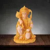 Dekorativa figurer Hindu Monkey God Buddha Statues Hanuman figur Handgjorda fengshui harts