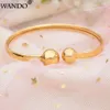 Wando 4PCS Lot Dubai Wedding Party Złota Kolor Banglledbracelets for Women Decoration Benkle African Etiopian Jewelry Whole2186