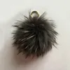 Keychains 15cm Fluffy Real Raccoon Fur Ball Keychain Pom Key Chain Feather Llavero Pompon Keyring Bag Charm Girl Pendant Gifts