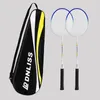 Conjunto de raquetes de badminton profissional, 2 peças, raquete leve e durável para 2 jogadores com bolsa de armazenamento 231229