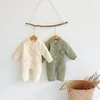 MILANCEL осенние детские комбинезоны на меховой подкладке, верхняя одежда для младенцев, повседневная одежда для девочек 231229