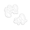 3D Cookie Cutter med baby bokstäver stämplar baby shower cake mögel fondant dekorera verktyg diy mögel socker hantverk bakmögel barn födelsedagsfest köksverktyg 122138