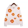 street fashion hoodie mens popular High relaxation quality Versatile letter cotton flower Sweatshirt Hip Hop designer unisex suit pants Pullover SDUQ NE4F K9HX