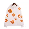 Mens Fashion Hoodie High Popular Street Relaxation Quality Versatile Letter Cotton Flower Sweatshirt Hip Hop Designer Unisex Suit Pants Pullover Sduq NE4F 17 0vyj