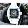 幻想的なデザイナーメカニカルr i c h a r d豪華なスーパースタイル男性腕時計RM055 dxq5自動ムーブメント防水時計セラミックケースサファイアミラー