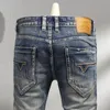 Jeans strappati Uomo Retro Nostalgic Fashion Abbigliamento Street Casual Moto Pantaloni Pantaloni skinny alti e sottili 2312129