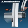 The faucet rotates in the fourth gear to switch the water outlet, and the double-knife scraping and washing mechanical arm universal splash-proof nozzle CCJ2105