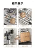 Kök förvaring 304 rostfritt stål rack rätter dränerar multifunktionella skåp chopsticks lådor.