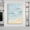 Arthyx-Handpainted Texture Sea Wave Abstract Landscape Oil Painting on Canvas Modern Wall Art Picture For Living Room Home Decor 231228