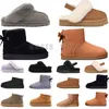 Dames Winter Platform Hoogte Laarzen Dames Klassieke ug Ultra Mini Boot Warm Australisch Bont Snowboots Designer Tasman Tazz Laarzen Pluche Casual Slippers SuedeShoes 36-43