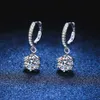 1 quilat diamante Joyas Plata de Ley 925 GRA VVS Moissanite Studs Classic Fancy Brincos para garotas de festa