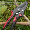 12st SK5 Steel Puls Garden Pruning Shears LaborSaving Ratchet Scissors Gardening Plant Plance Scissor Branch Pruner Trimmer Tools 231228