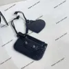 Kadınlar Lüks Çanta Tasarımcısı Omuz Çanta Fil Fil Yarım Ay Dişleri Perçin Katlama Üçlü Trinity Lokomotif Çantası Yeni Çok Yönlü Koltuk Bir Omuz Crossbody Çanta