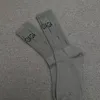 Spring/Summer Thin Fashionable Letter Broken Holes Socks Black White Gray Mid Tube Stacked Cotton Socks