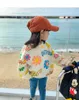 Spring Autumn Kids Cotton Lovely Floral Sweatshirt Baby Girls Pullover Jumper Children Outfits Student Tracksuit Tops 1-12 Years 231229