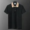 T-shirt masculina polo designer de luxo 2024 camiseta masculina feminina verão monograma impressão moda palma respirável topo lapela camisa polo tamanho asiático M-3XL