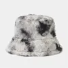 Berets Damen Tie Dye Sheep Roll Fischerhut Herbst und Sommer Stoff Schwarz Eimer Damen Winter Herren