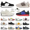 Herrkvinnor N327 Designer Running Shoes Leopard Print Black White Casablanca Green Bourgogne Grey Red Blue N Sports Sneakers Trainers