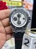 APF Factory Super Edition Herenhorloges 26400 CAL.3126 Beweging Automatisch mechanisch horloge Rubberen band Diep waterdicht roestvrijstalen horloges Echte foto's-19