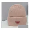Beanie/Skull Caps Designer Wool Knitted Beanie Skl Cap For Women And Men 2023 Winter New Mens Warm Knit Caps Ski Hats Masks Fitted Uni Dh2Iw