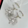 Olika modeduds örhängen lyxig pärla designer stud diamant örhänge varumärke design smycken kvinnor koppar 18k guld pläterade valentin bröllopspresent