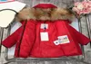 2021SS Designer Kids Down Jacket Hat Soparble Letter Logo Mink Fur Collar Brand Winter Highend Boys Girls Midi Hoodie Coat Whol7351367