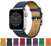 Läderrem för klockband 45mm 41mm 44mm 40mm 38mm enkelturarmband Correa armband iwatch Series 7 6 SE 5 453778737908663