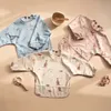 Bavoirs à manches longues pour bébés en bas âge, tablier d'alimentation imperméable pour garçons et filles, chiffons de rot faciles à nettoyer, accessoires pour nourrissons, Art Smock 231229