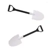 Spoons 50pcs/pack Plastic Disposable Mini Shovel Spoon Potted Ice Cream Cake For Kids Dessert Tea Coffee Party Supplies