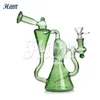 Recycler Glass Bong Dab Rig Oil Rig Hand geblazen 8,7 inch glazen waterpijp inline Percolator Water Bong voor roken met 14 mm gewricht