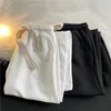 Pantaloni da uomo Streetwear Vita elastica Gamba larga Baggy Moda coreana Autunno Retro Oversize Design con coulisse maschile F86