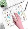 Fare pedleri bilekler Rests Bitki Çiçek Çiçeği Mouse Pad Suluboya Premium Dokunlu Mousepadler Tasarım Mousepad Slip Olmayan Kauçuk Taban Bilgisayar Fare Pedleri