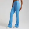 Lu Align Yoga Leggings Esporte AL Cintura Alta Flare Pant Mulheres Casual Hip Lift Exercício Esportes Fitness Dança Calças de Perna Larga Treino Gry LL Lemon ASMN 1O94