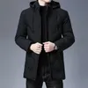 Wellsome Abbigliamento da uomo di marca di alta qualità con cappuccio moda casual lungo addensare capispalla Parka giacche invernali giacca a vento cappotti 231228