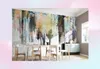 Wallpapers Modern Abstract Graffiti Art 3D Mural Wallpaper European Retro Ink Mark Golden Living Room Bedroom TV Background Wall P3621648