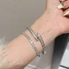 Bulgarije Carer Originele Luxe Designer Armband Versie Super Sprankelende Diamant Ingelegde Zirkoon Slangvormige Vrouwelijke Ontwerp Hoogwaardige Eenvoudige Volledige Diamanten Armband