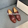 Deseigner Dress Shoes Men Laiders Leather Bughes مسطحة moccasins أحذية مطبوعة المعاد