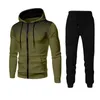 Männer Trainingsanzüge 2023 Herbst/Winter Casual Sport Set Mock Neck Zipper Strickjacke Top Hosen Boutique