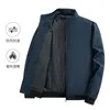 Men's Jackets Business Men Jacket Brand Mens Autumn Winter Fleece Zipper Coats Outdoor Casual Windproof Outerwear Male Coat Bomber